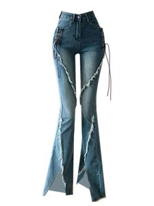 Dżinsy kobiety harajuku vintage niski wzrost gyaru dżinsowe spodnie dżinsowe dżinsy y2k streetwear grunge długie spodnie koreańskie mody botki