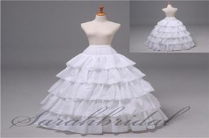 I lager billigt 5 lager 4 hoop petticoat för bröllop kväll klänning crinoline boll klänning kjol slip brud underskirt verklig bild acces9973504