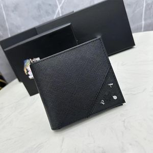 Designer mens wallet Fashion Luxury leather short Wallet Stylish Men Folding Long zipper triangle Wallets Purse Card Holder Notes Money Purses Flip Multicolore