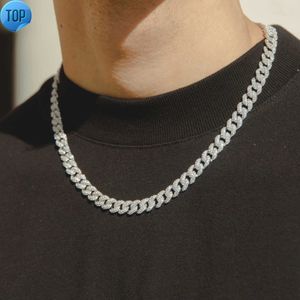 8mm Diamond Fashion Hip Hop Jewelry Custom Iced Out Hip Hop CZ Cuban Link Chain Necklace för kvinnor och män