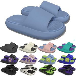 Kostenloser Versand 1 Designer Slides One Sandal Slipper für GAI Sandalen Mules Männer Frauen Hausschuhe Trainer Sandles Color18
