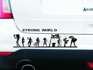 One Piece Strong World Car Sticker Pirate Luffy Vinyl Car Trunk Body Sticker CA9436885339851883