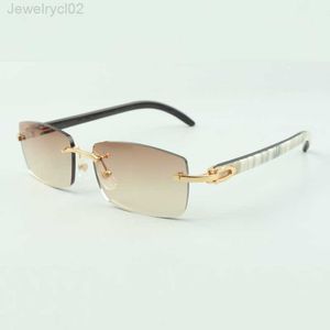 Buffs Sunglasses Occhiali 3524012 Corno di bufalo misto naturale per uomo e donna Eyeglas403E