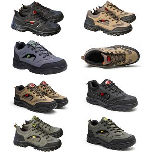 Men's Mountaineering Shoes New Four Seasons Outdoor Labor Protection Large Size Men's Shoes Breathable Sports Shoes Running Shoes Fashion Canvas shoes HANDSOME 42