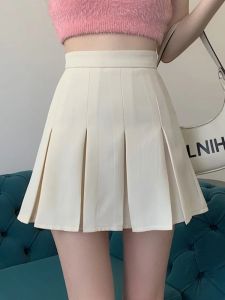 Kleider Houzhou süßer pliserer Minirock Frauen koreanische Mode sexy hohe Taille Solid Aline Short für Mädchen Preppy Style Summer