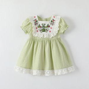 Kinder Baby Mädchen Kleid Sommer grüne Kleidung Kleinkinder Kleidung BABY Kinder Mädchen lila rosa Sommerkleid 93XZ #