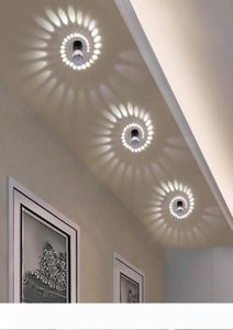 Nowoczesne lampy sufitowe LED 3W RGB Tinkon ścian do dekoracji galerii sztuki przednie lampa balkonowa korytarz oświetleniowy 9547534