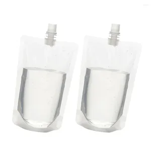 Take Out Containers 50 Pcs Suction Bag Travel Drinking Bottles For Adults Wiederverwendbare Pouch