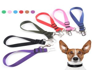 New Dog Pet Car Safety Seat Belt Harness Restraint Lead Adjustable Leash Travel Clip Dog Seat Belt for All Cars High Quality4934526