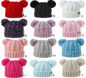 MOK Kids Beanies Bonnet Knitted Caps Visor Cup Children039s Winter Autumn Warm Hats Weave Beanies Unisex Hat Casual Cap Headgea8213654