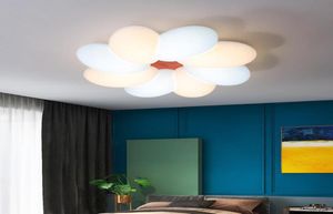 Nordic Bedroom Ceiling Lights Lamp Study Lamp Creative Cloud LED Cartoon Personality Girls Children039s Room Flower Lamps4960958