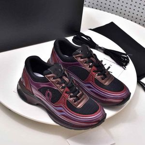 أعلى جودة المصمم C Running Shoes Skate Sneakers Woman Cclies Trainers Women Lace-Up Spreenble Spring 433