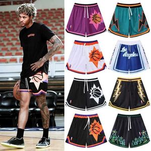 Men's Shorts Mens retro color contrast mens shorts casual shorts mens sports pants J240305