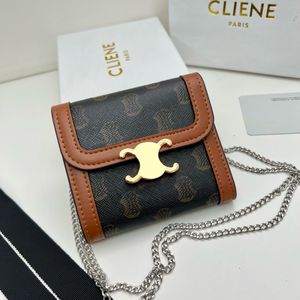 チェーンリストレットカードホルダーデザイナーウォレットジッピー財布女性IDパスポートホルダーAva Luxurys Mens Wallet