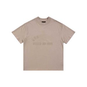Мужская женская модная дизайнерская футболка в стиле хип-хоп High Street Brand Ess Esighth Season Flocking Letter с коротким рукавом