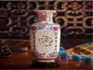 モダンな中国スタイルのセラミック花瓶のマングシェイプホームエルオフィスクラブバーの装飾のためのカラミックテーブルトップ花瓶3色選択5355979