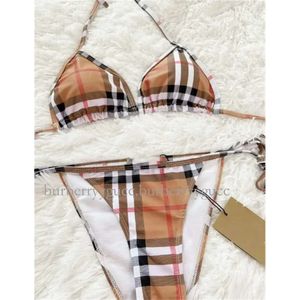 Kvinnors nyhetsdesigner baddräkt kvinnor vintage thong micro täcker kvinnor bikini set badkläder tryckt baddräkter sommarstrand slitage simning sui