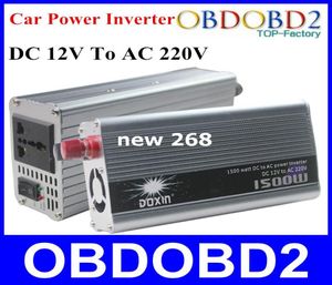 Qualität DOXIN 1500 W Auto Power Inverter Adapter USB Port 1500 WATT Ladegerät Haushalt DC 12 V zu AC 220 V Spannung Konverter3445594