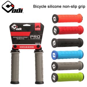 ODI PRO Mountain Bike Grips Mtb Cuffs Bicycle Handle Grip Silicone Cuffs Handlebar Cover Lock On Hoses Cycling Handle For Bmx 240223