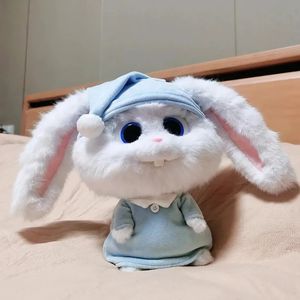 2024 Easter Cute Cartoon Rabbit Plush Toys för att lugna och följa små vita kanindockor, kuddar för flickor, födelsedagspresenter, fabriks grossist, i lager