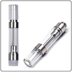 G5 Atomizer Wciśnięty górne wkłady M6T okrągły pęd na pchanie na ustniku ceramicznym plastiku 0,8 ml 1,0 ml przezroczyste 510 gwint Puste wózki zapakowane w piankę