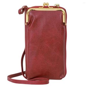 Carteiras 2024 Saco de telefone celular feminino Materiais macios e duráveis ​​adequados para a vida diária Top Quality Mulheres Multi Card Wallet