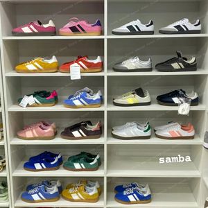 Sambaba Sneakers Vegan OG أحذية غير رسمية للرجال للنساء المصممين المدربين السحابة البيضاء Core Bonners Collegiate Green Gum