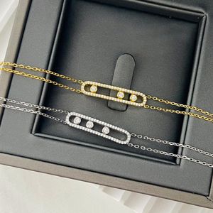 Bracciale di design CLASSIQUE Cavigliera per donna con diamanti Placcato in oro argento 18 carati 925 contatore più alto Gioielli di lusso con diamanti con materiali avanzati con scatola 004