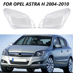 Sistema de iluminação do carro transparente habitação frente faróis lente escudo capa de vidro abajur para opel astra h 2004 2005 2006 2007-