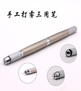 Tattoo Embroidery three Use pen machine Microblading Pen Tattoo Machine for Permanent Makeup Eyebrow Tattoo Manual Pen Needle Blad3307684