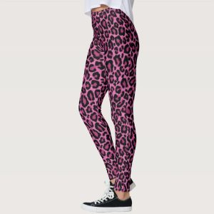 Leggings Female Workout Pants High Waist Fitness Legging New Style Pink Leopard Print Leggins Women Leggings Slim Trousers