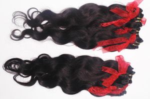 Neueste Frisuren, Körperwellenverlängerungen, 100 Echthaar, verarbeitet, günstigste 20 Stück, natürliche Farbe, malaysische Haartressen, schnell, S6362212