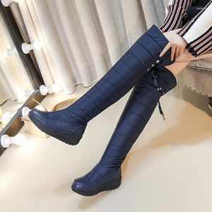 Boots Large Women's Snow Plush Knee North Down Thickened Warm Cotton Winter Pads