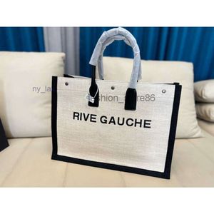 Najlepsze kobiety torebki rive gauche torba na zakupy torebka Wysokiej jakości moda lniane duże torby plażowe luksusowy projektant podróżny crossbody