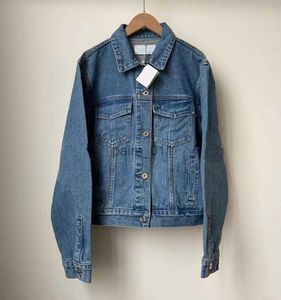 Damenjacken Damenjacken Jeansmantel Anagram Button Frühling Herbst Stil Outfit Frau Jeans Übergroße klassische Windjacke Mäntel Veste 240305