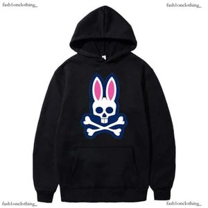 2024 Psychological Bunny Men's Hoodies Sweatshirts Psycho Skeleton Physcho Bunny Rabbit Letters Print Sport Drawstring Hoodie Tops Harajuku Hoode Psyco Bunny 511