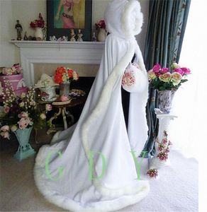 NUOVE splendide mantelle da sposa giacca da sposa avorio in pelliccia sintetica perfetta per l'autunno inverno abito da sposa cappotto altalena5077756