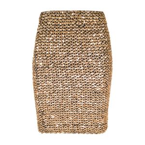 Skirt Women's Sexy High Waist Slim Gold Sequined Mini Bodycon Bag Hip Shiny Pencil Skirt Office Lady Party Girl Saia Short Wrap Skirt