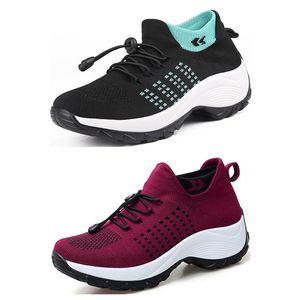 Men women running shoes fashion sport sneakers purple blue green pink breathable soft sole spring runner shoes GAI 111