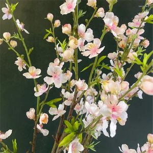 Dekorativa blommor konstgjorda växter rosa trädgård persika blossom gren hem dekorera