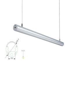 10 x 1m SETSlot AL6063 T6 Okrągły kształt Aluminiowy Kanał i wytłaczanie ALU LAMPS lub LAMPS8402160