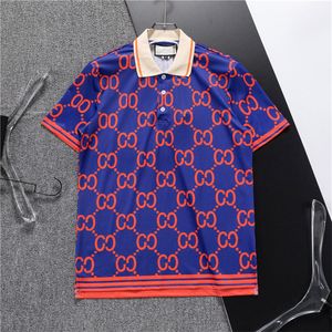 4 New Fashion London England Polos Shirts Mens 디자이너 폴로 셔츠 하이 스트리트 자수 인쇄 티셔츠 남자 여름면 캐주얼 티셔츠 #143