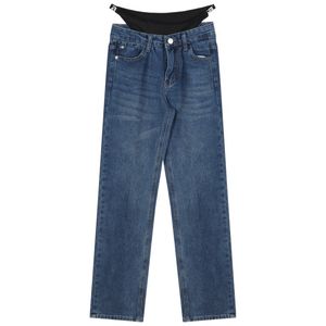 Jeans da donna Jeans patchwork bikini a vita bassa pantaloni estivi da donna dal design di nicchia pantaloni larghi a gamba dritta dimagranti