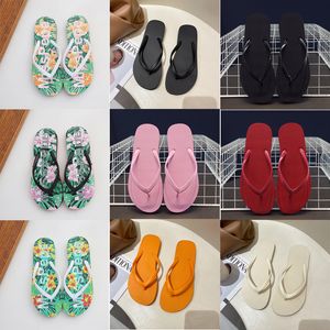 Fashion Outdoor Platform Slippers Sandals Designer Classic Pinched Beach Alphabet Print Flip Flops Summer Flat Casual Shoes GAI-13 547