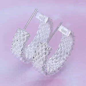 Studörhängen högkvalitativ mode 925 Sterling Silver Wedding Earring Jewelry for Women Party Lady Nice Presents