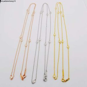 the New Star Necklace Fashion Atmosphere Simple with Diamond Long Chain Luxury Low-key Tiffaies