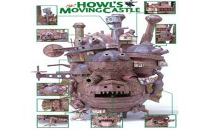 Howl's Moving 3D Puzzles Modelo de Papel Kits Montar Jigsaw Adulto Crianças Presentes Brinquedos Educativos Coleção de desenhos animados feitos à mão Y2004147021894