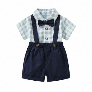 Babykläder set Summer Set småbarn kläder pojke träningsdräkt söt vinter t -skjorta och byxor 2 st sport kostym mode barn flickor kläder 162p#