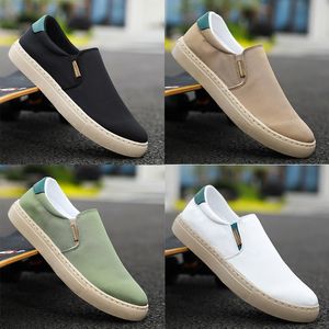 2024 casual shoes solid color black white Khaki joggings walking low mens womens sneaker classical trainers GAI