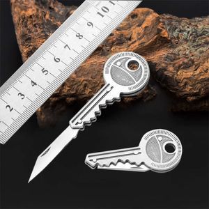 Outdoor Cutting Tools, Stainless Steel Multifunctional Key, Small Portable Mini Folding Knife, Fruit Knife 473020